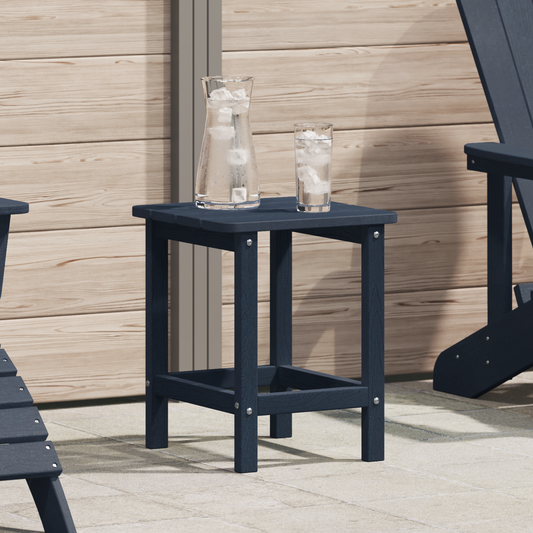 Adirondack Side Table Navy Blue 38x38x46 cm HDPE