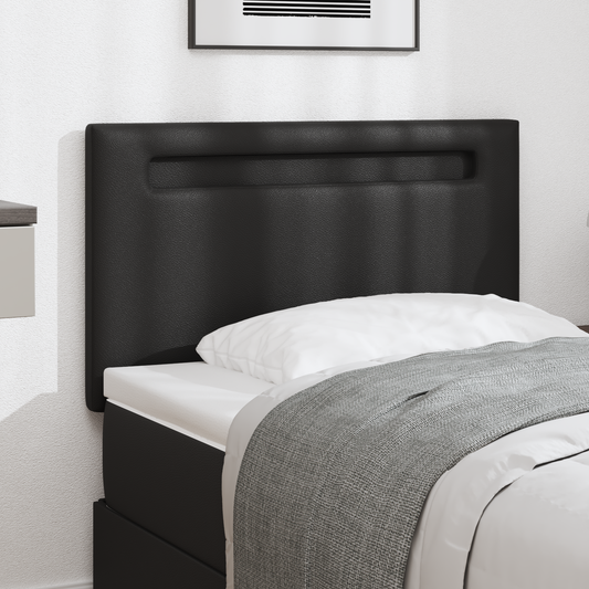 Headboard Plain Design Black 90 cm Faux Leather