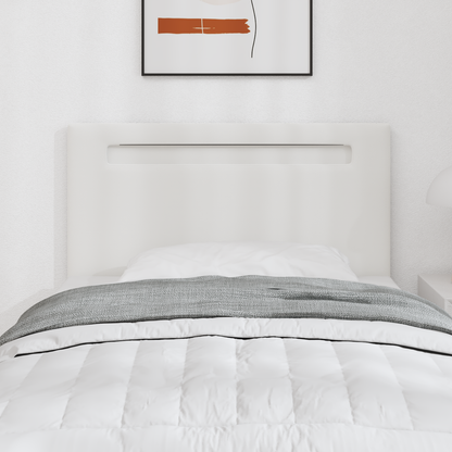 Headboard Plain Design Pure White 90 cm Faux Leather
