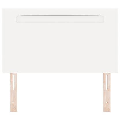Headboard Plain Design Pure White 100 cm Faux Leather