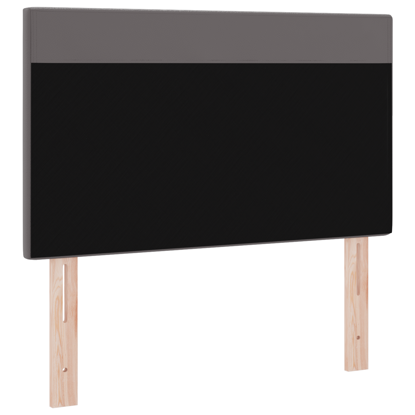 Headboard Plain Design Grey 100 cm Faux Leather