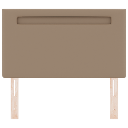Headboard Plain Design Cappuccino 100 cm Faux Leather