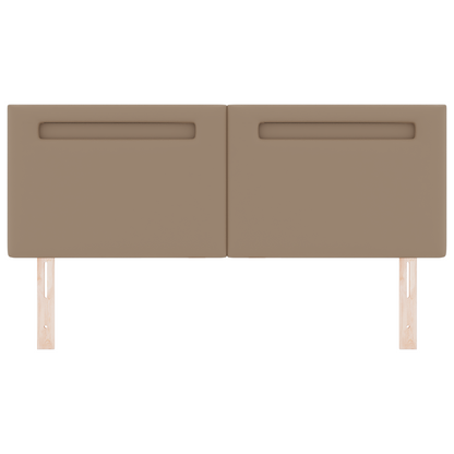 Headboard Plain Design Cappuccino 140 cm Faux Leather