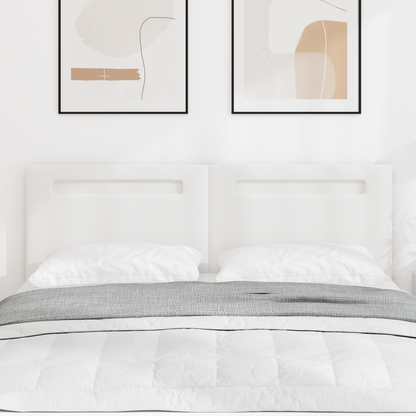 Headboard Plain Design Pure White 160 cm Faux Leather