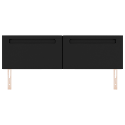 Headboard Plain Design Black 180 cm Faux Leather