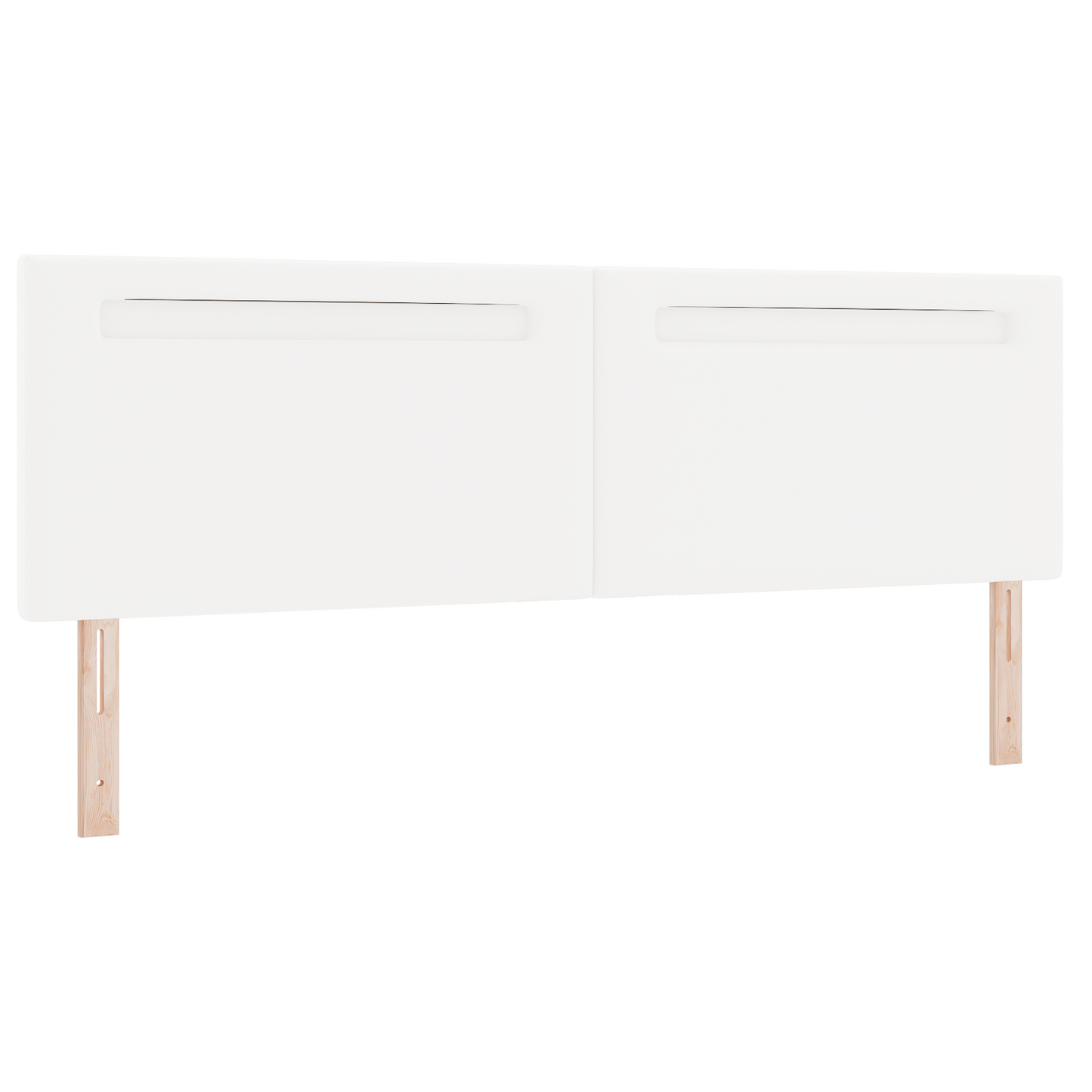 Headboard Plain Design Pure White 180 cm Faux Leather