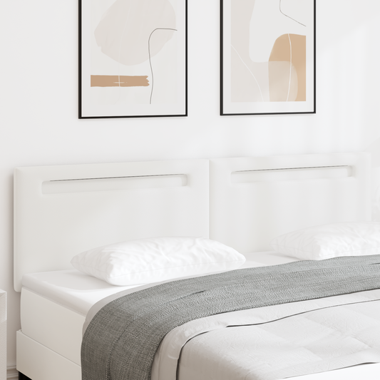 Headboard Plain Design Pure White 180 cm Faux Leather