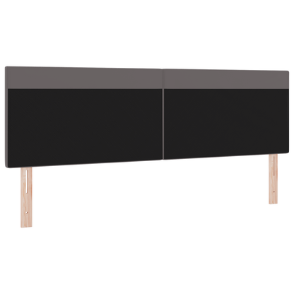 Headboard Plain Design Grey 180 cm Faux Leather