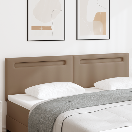 Headboard Plain Design Cappuccino 180 cm Faux Leather