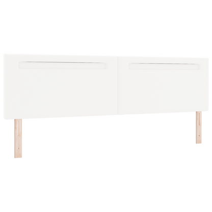 Headboard Plain Design Pure White 200 cm Faux Leather