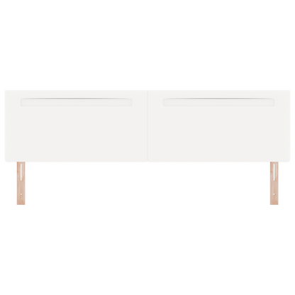 Headboard Plain Design Pure White 200 cm Faux Leather
