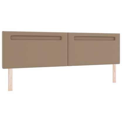 Headboard Plain Design Cappuccino 200 cm Faux Leather