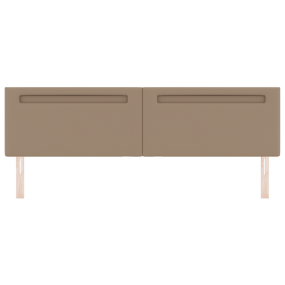 Headboard Plain Design Cappuccino 200 cm Faux Leather
