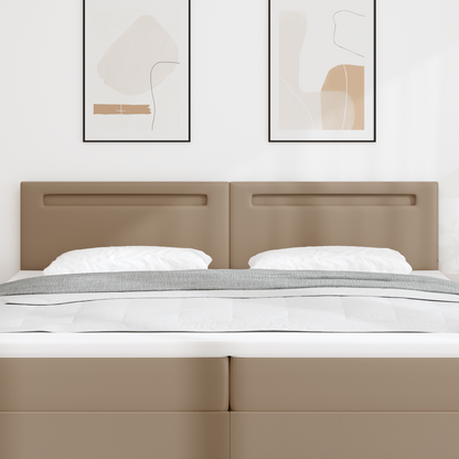 Headboard Plain Design Cappuccino 200 cm Faux Leather