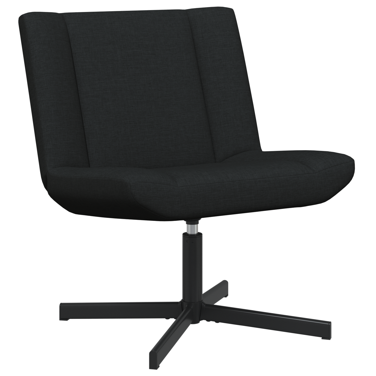 Swivel Chair Black Fabric, Metal Standard Swivel Swivel Chair