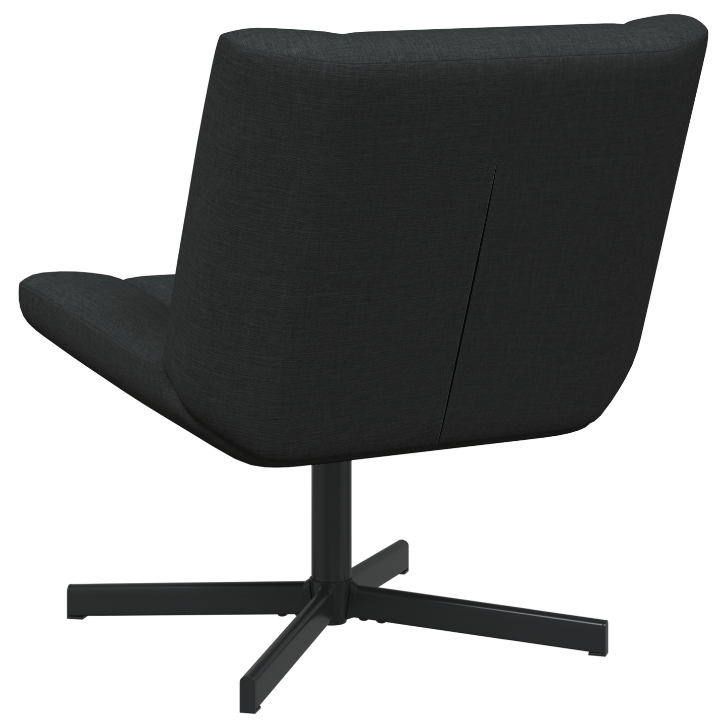 Swivel Chair Black Fabric, Metal Standard Swivel Swivel Chair