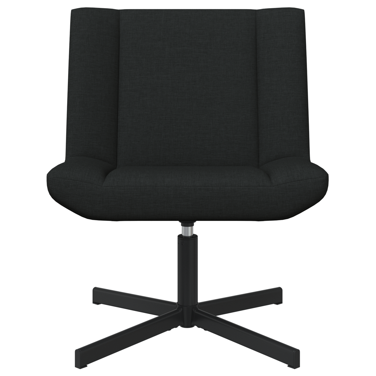 Swivel Chair Black Fabric, Metal Standard Swivel Swivel Chair
