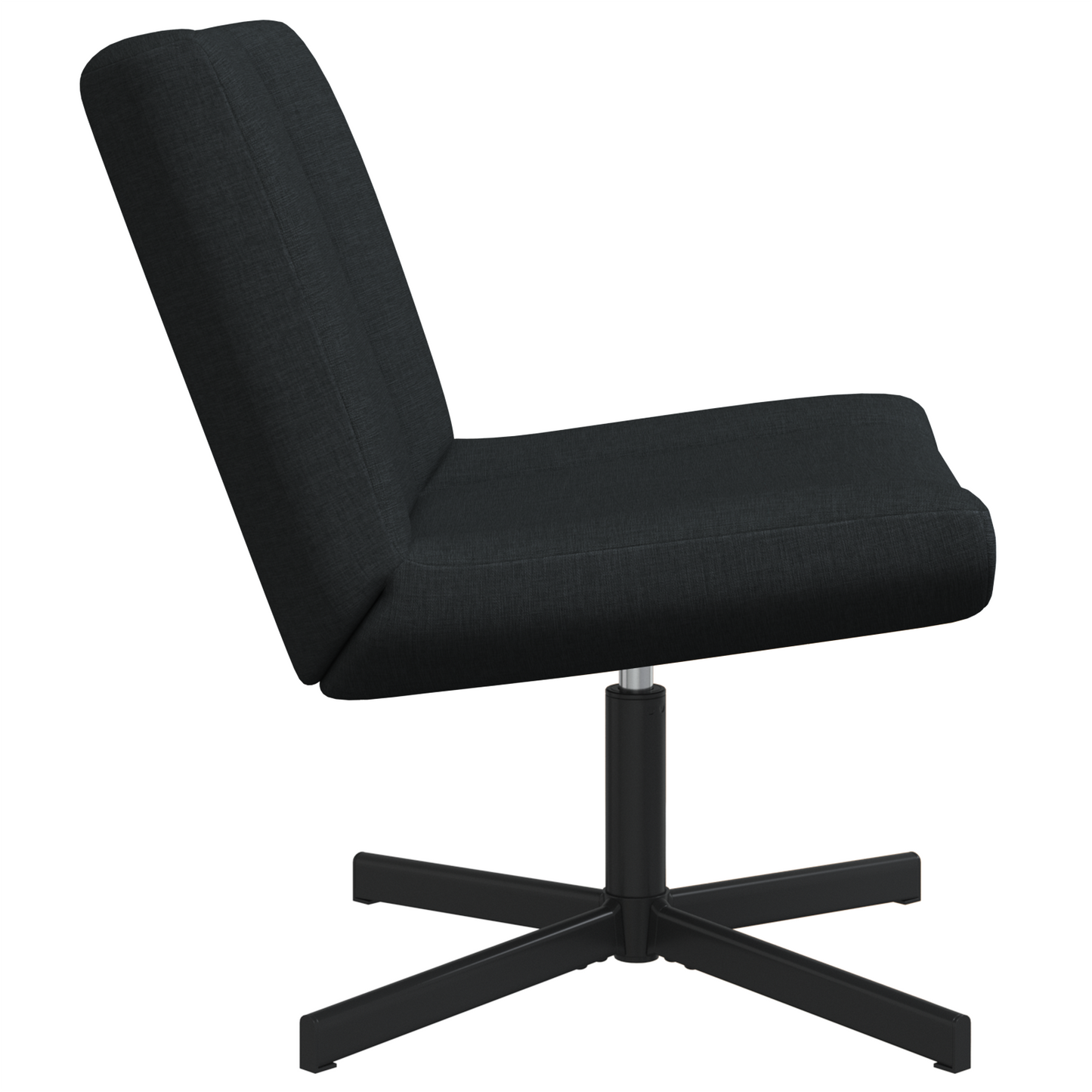 Swivel Chair Black Fabric, Metal Standard Swivel Swivel Chair