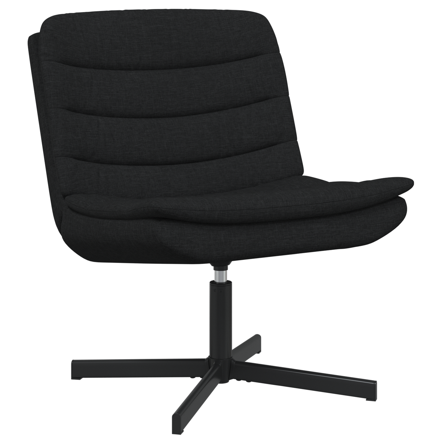 Swivel Chair Black Polyester Standard Swivel Black Swivel Chair