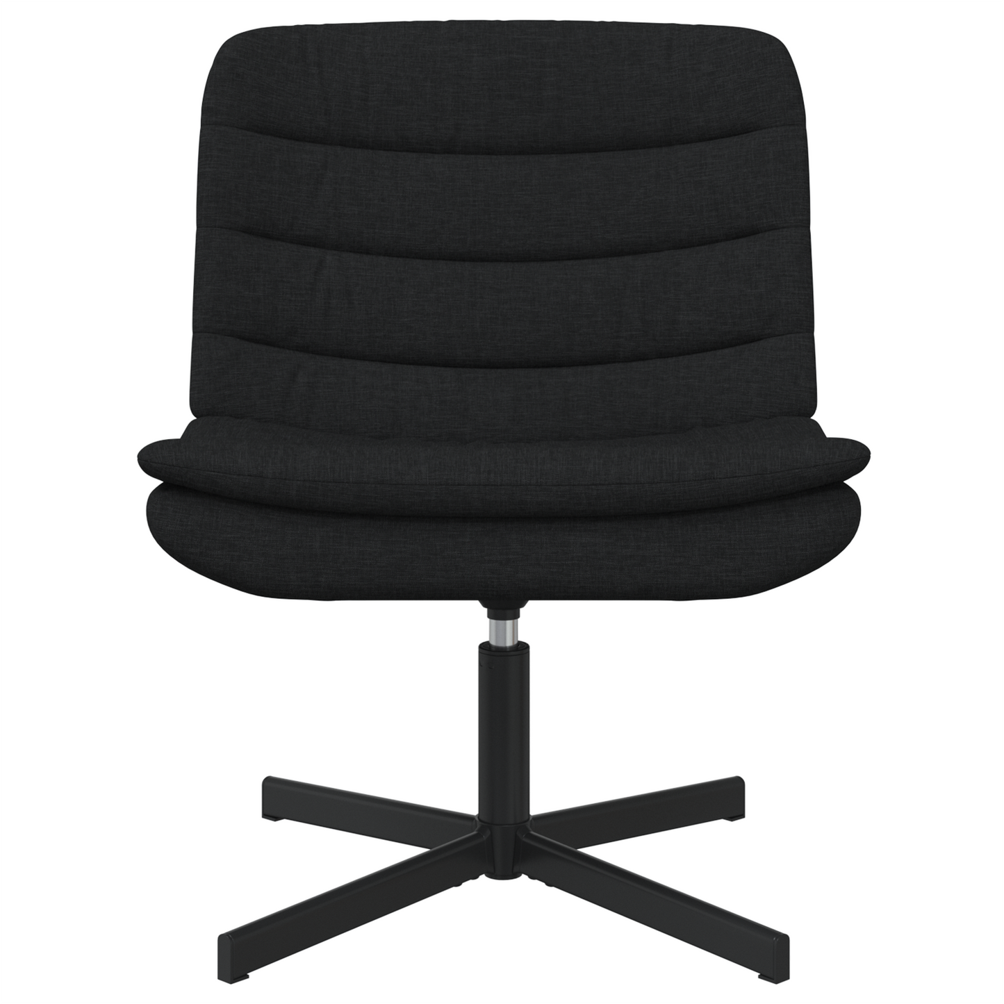 Swivel Chair Black Polyester Standard Swivel Black Swivel Chair