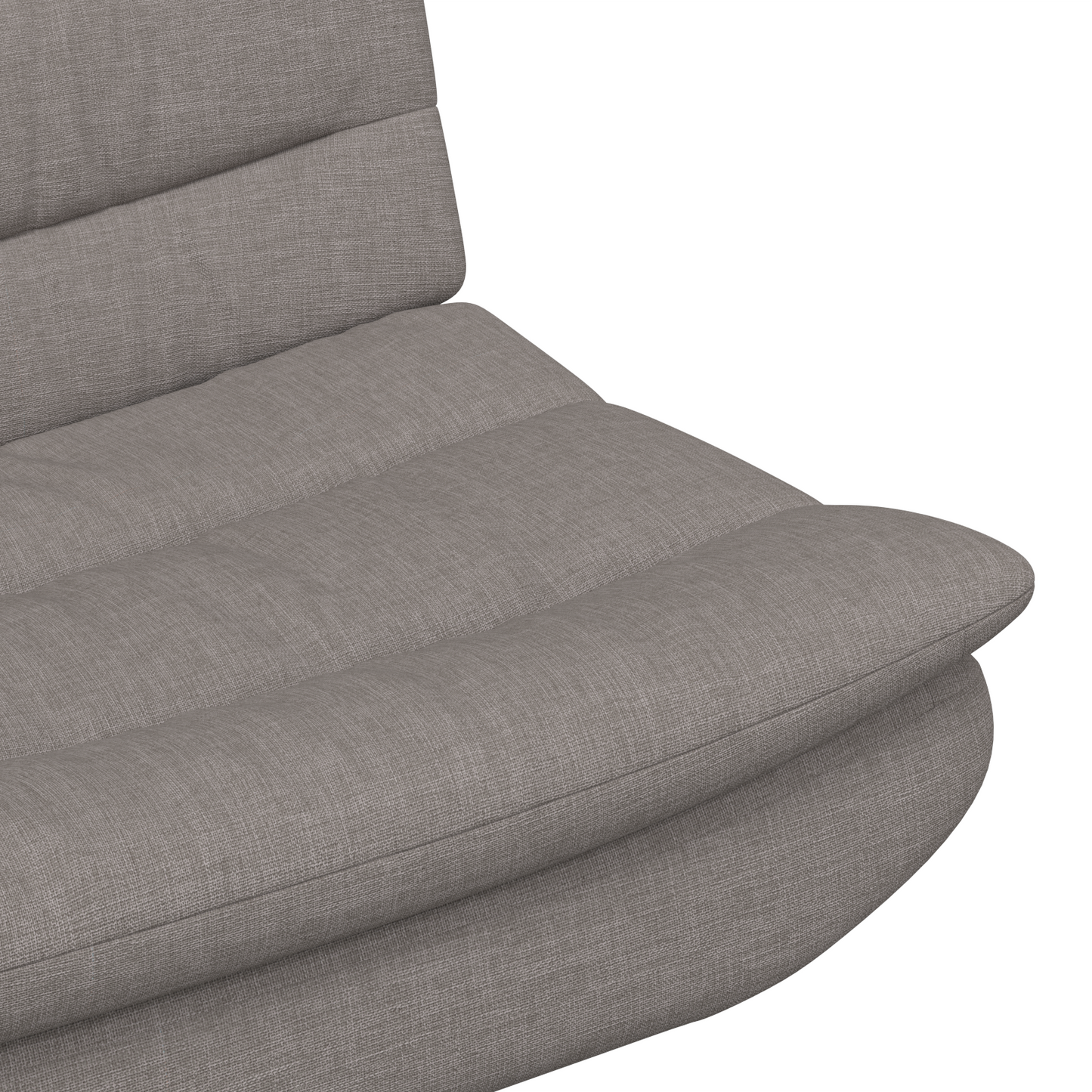 Swivel Chair Taupe Fabric Single Sleek Swivel Chair