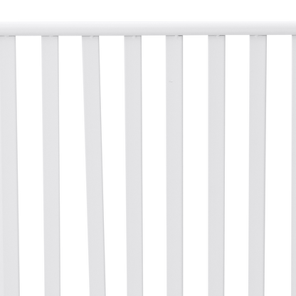 Bench White Metal 103.5 x 51.5 x 90 cm Durable Outdoor Bench