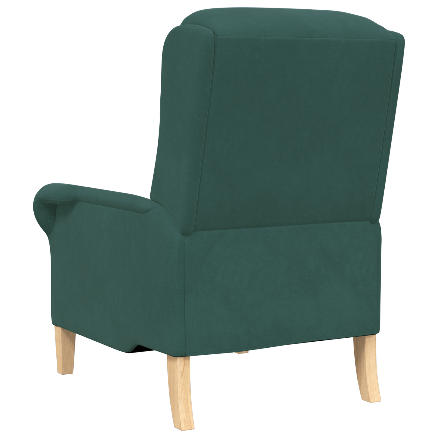Dark Green Armchair Dark Green Fabric with wooden legs Medium