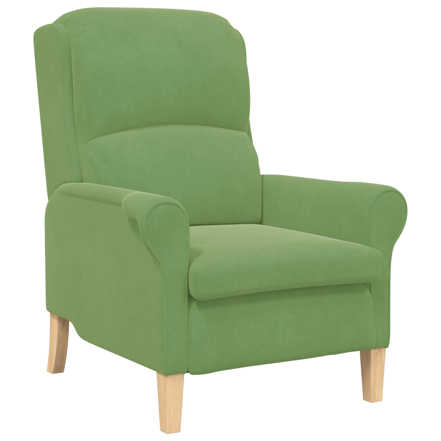 Light Green Armchair Light green Fabric, Wood