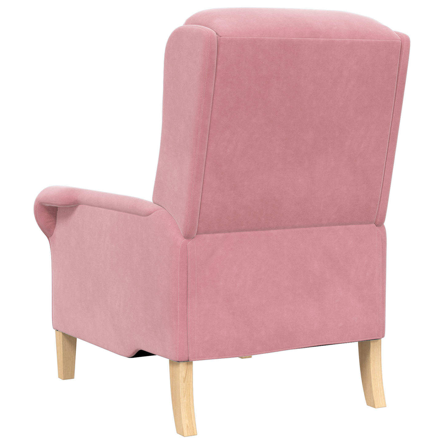 Dusty Pink Armchair Dusty Pink Polyester covering, Wooden frame