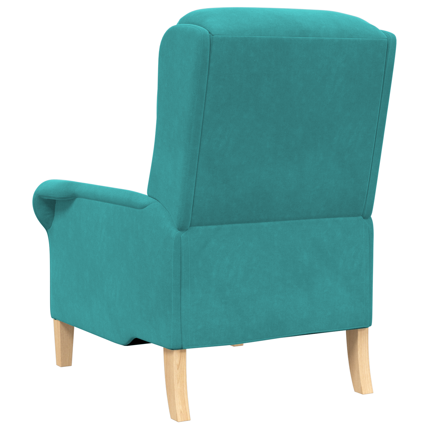Turquoise Armchair Turquoise Fabric Standard Ergonomic