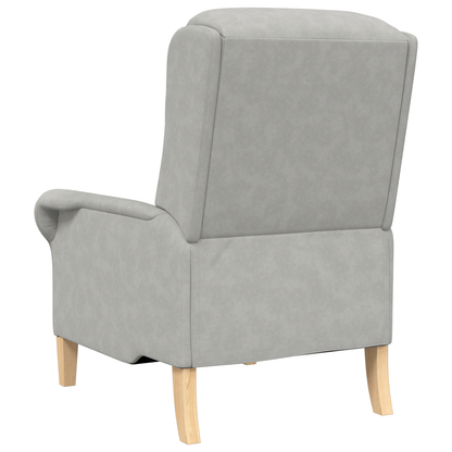 Light Grey Armchair Light grey Fabric Standard Ergonomic