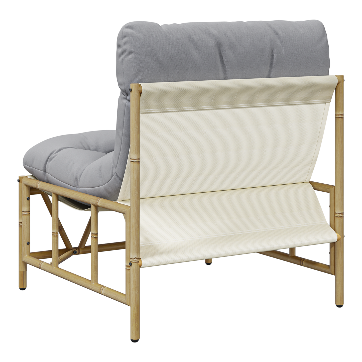 Garden Relaxing Chairs 2 pcs with Cushion 60x80x71 cm Steel