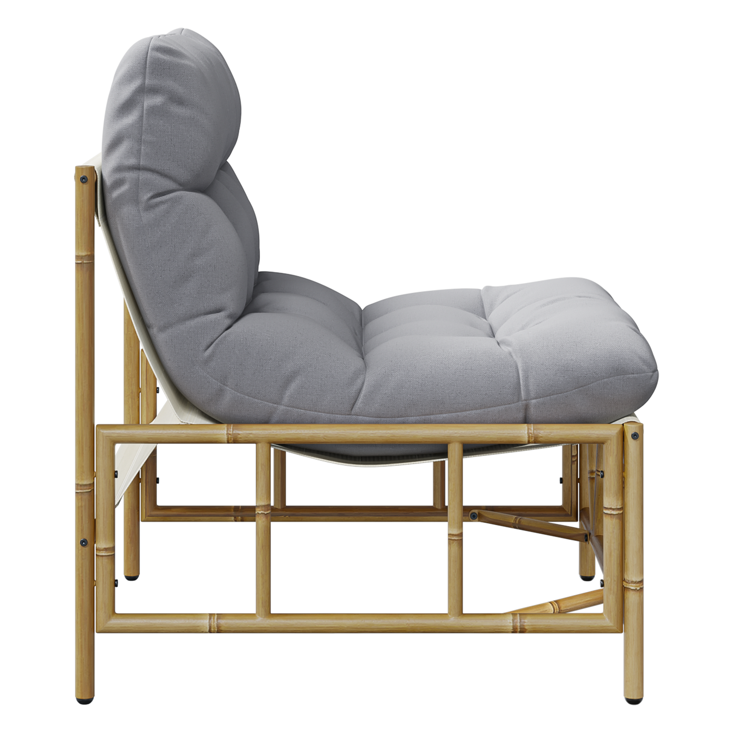 Garden Relaxing Chairs 2 pcs with Cushion 60x80x71 cm Steel