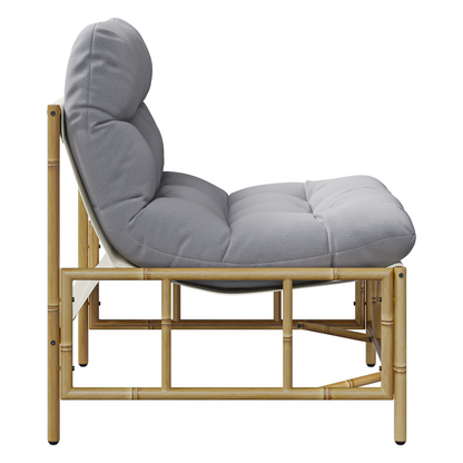Garden Relaxing Chairs 2 pcs with Cushion 60x80x71 cm Steel