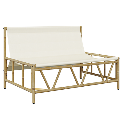 Garden Bench with Cushion 110x80x71 cm Steel