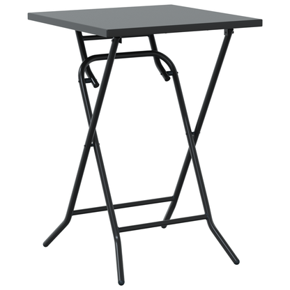 3 Piece Folding Bistro Set Anthracite Steel