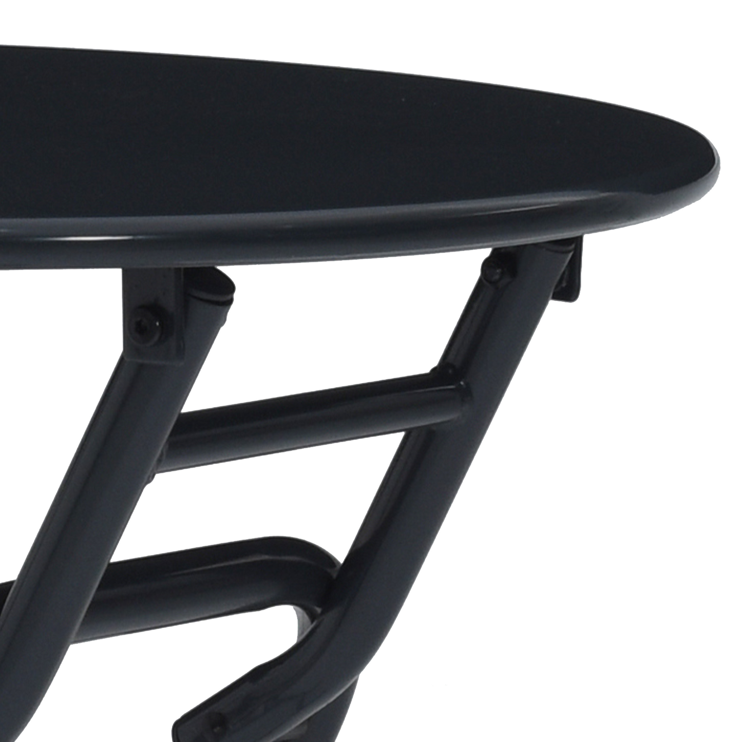 Folding Garden Table Anthracite Ø50x72 cm Steel
