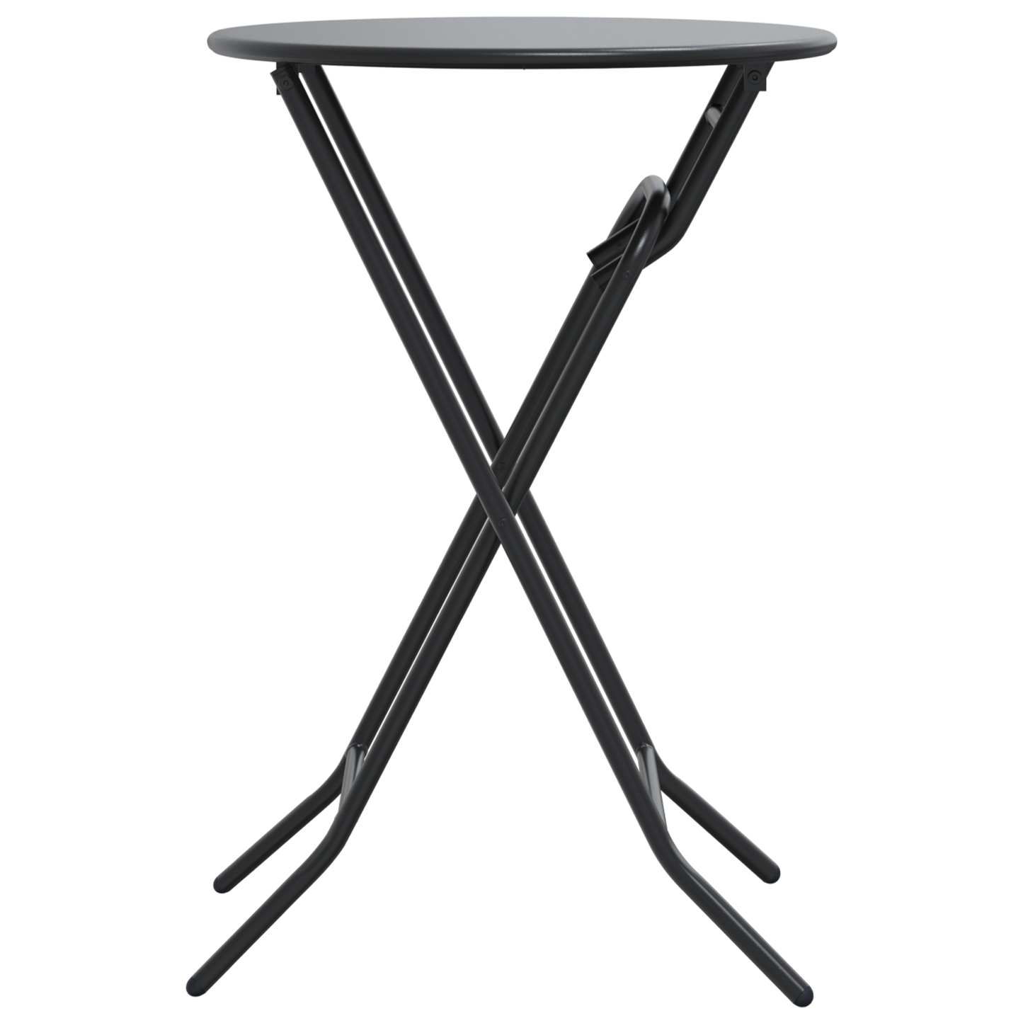 Folding Garden Table Anthracite Ø50x72 cm Steel
