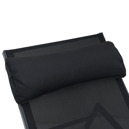 Folding Sun Loungers Black Metal frame, Textilene fabric Standard