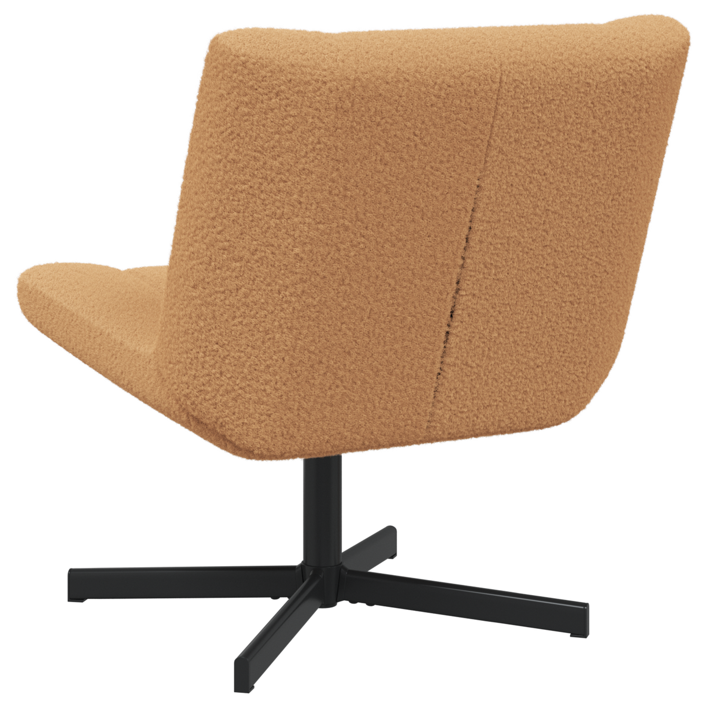 Accent Chair Beige Fabric, Metal Standard Ergonomic