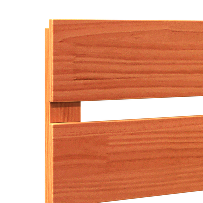 Headboard Wax Brown 140 cm Solid Wood Pine