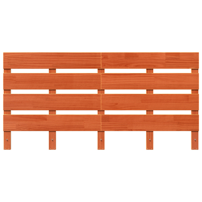 Headboard Wax Brown 140 cm Solid Wood Pine
