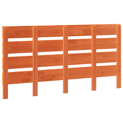 Headboard Wax Brown 160 cm Solid Wood Pine