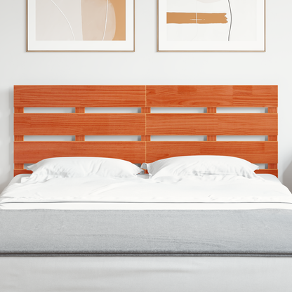 Headboard Wax Brown 160 cm Solid Wood Pine