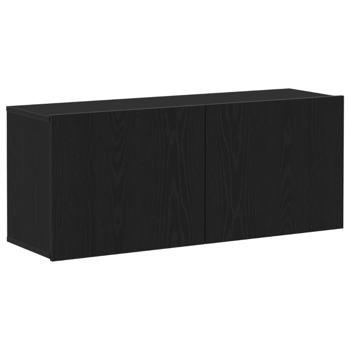 TV Wall Cabinet Black Oak 100x30x41 cm Engineered Wood