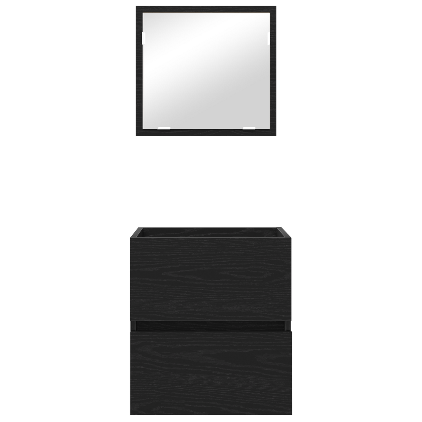Bathroom Storage Cabinet - Black Oak Engineered Wood Standard